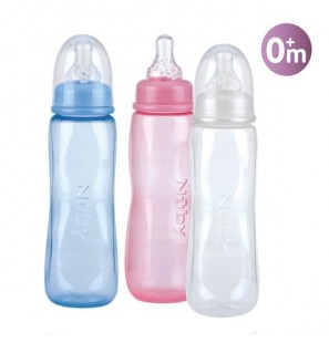 NUBY biberon en polycarbonate classique 240ml + 0 mois réf: ID1158