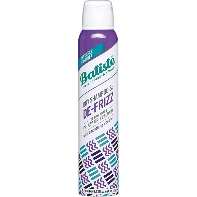 BATISTE shampooing sec DE-FRIZZ 200 ml BATISTE shampooing sec DE-FRIZZ 200 ml