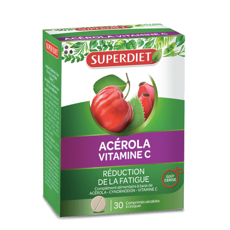 SUPER DIET ACÉROLA VIT C Tube 15 comprimés à croquer