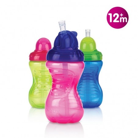 NUBY gobelet Anti-Goutte Flip-It 300ml +12 mois Ref: ID9929