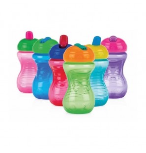 NUBY goblet avec bec rigide et fermeture à click couvercle 300 ml Réf: ID10351