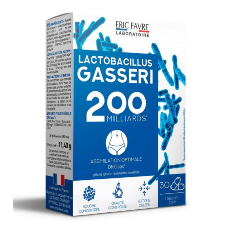 ERIC FAVRE LACTOBACILLUS GASSERI boite 30 gélules