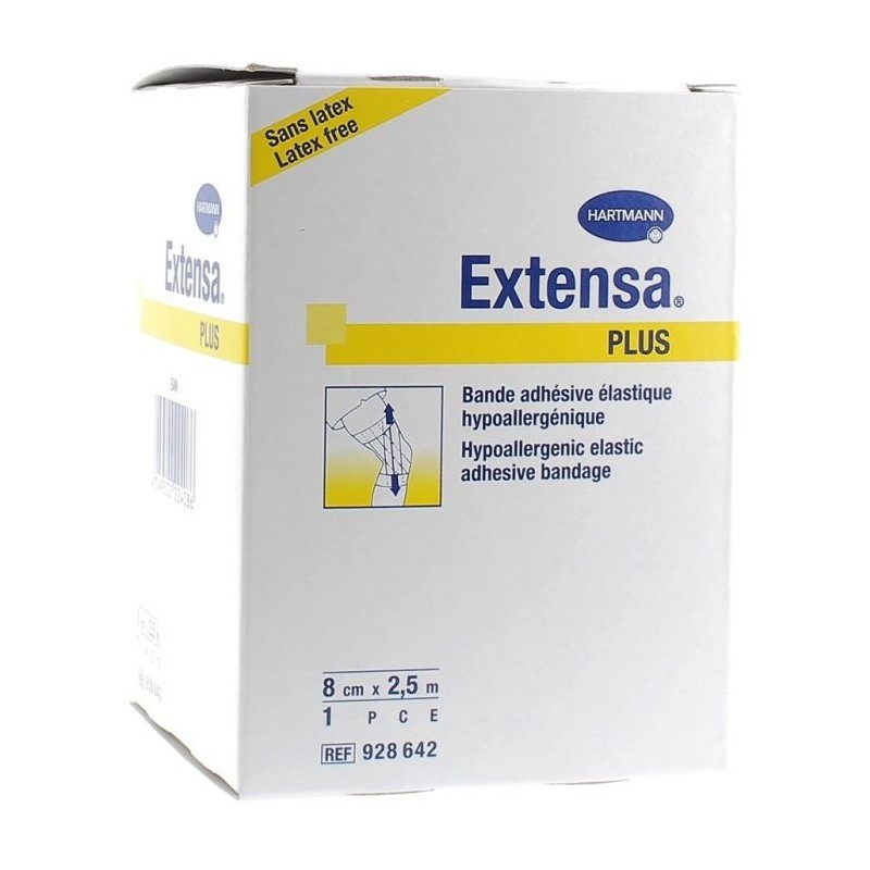 HARTMANN Extensa plus Bande adhésive elastique 8CM X 2,5M HARTMANN Extensa plus Bande adhésive elastique 8CM X 2,5M