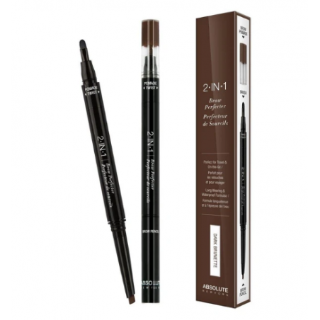 ABSOLUTE NEW YORK 2 in 1 Brow-Perfecter dark brunette