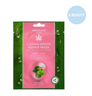 ABSOLUTE NEW YORK canna-green repair mask Chanvre + Centella