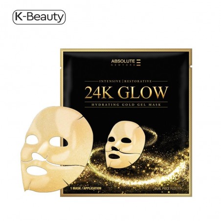 ABSOLUTE NEW YORK masque de gel hydratant d'Or 24K glow