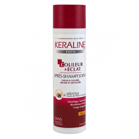 KERALINE COULEUR ET ECLAT après shampooing 250 ml