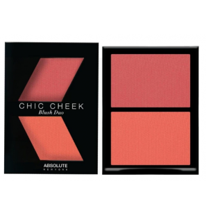 ABSOLUTE NEW YORK chic cheek blush duo Pure Pink/Papaya