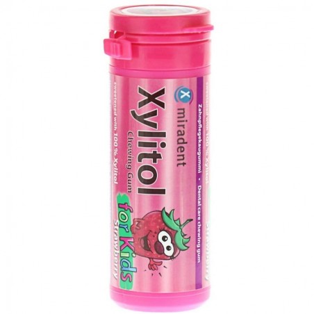 Miradent xylitol chewing gum fraises kids B30