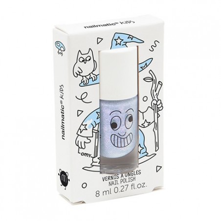 NAILMATIC Vernis enfant base eau MERLIN – bleu nacré