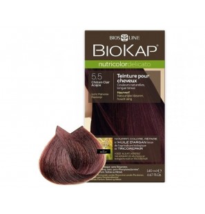 Biokap Nutricolor Delicato 5.5 Châtain Clair Acajou, 140 ml