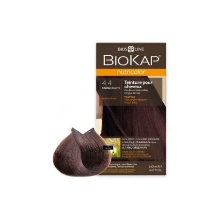 BIOKAP Nutricolor 4.4 Châtain Cuivré, 140 ml