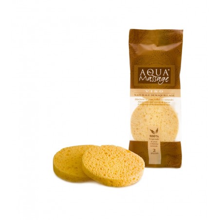 AQUA MASSAGE éponge démaquillante (2piéces)