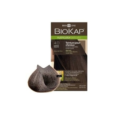 BIOKAP – Nutricolor Delicato 4.0 Châtain Naturel, 140 ml