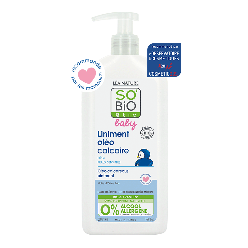 SO'BIO ETIC BABY liniment oléo calcaire BIO | 500 ml SO'BIO ETIC BABY liniment oléo calcaire BIO | 500 ml