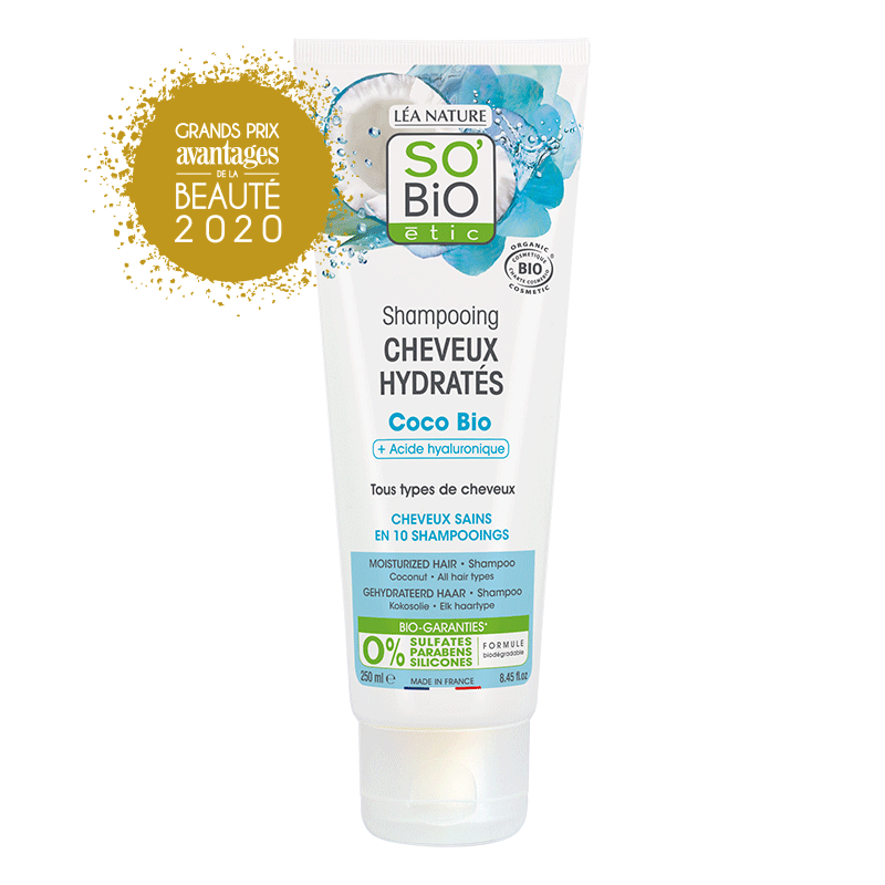 SO'BIO ETIC COCO shampooing Cheveux Hydratés Bio | 250 ml