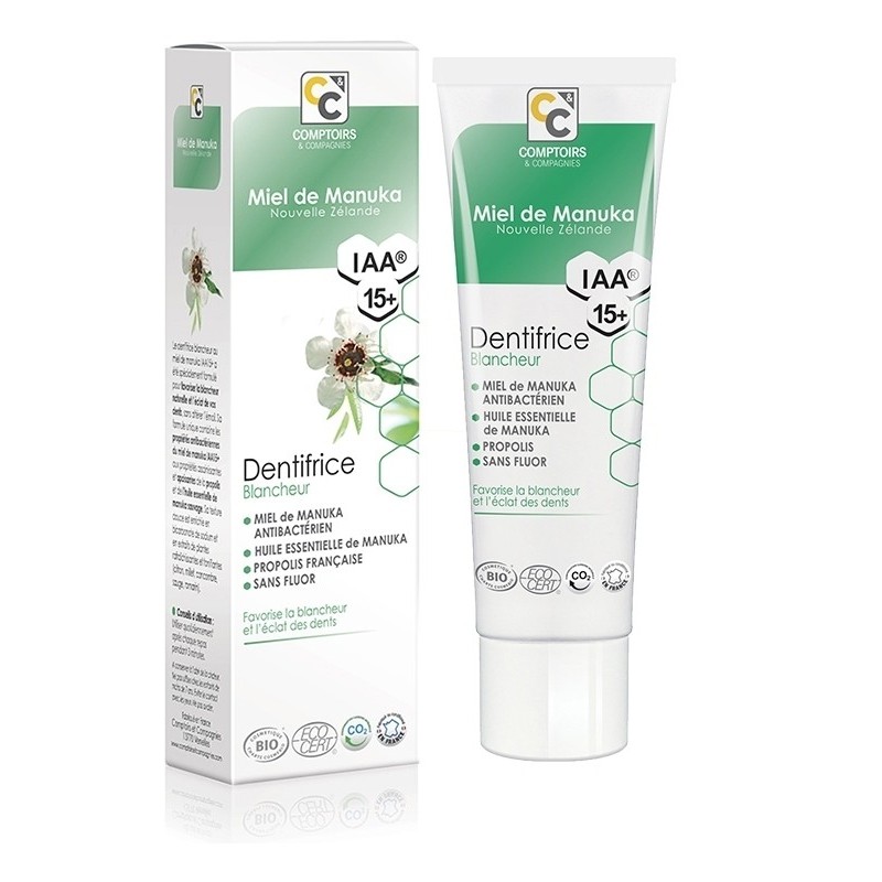 COMPTOIRS & COMPAGNIES MANUKA dentifrice Blancheur BIO 75 ml