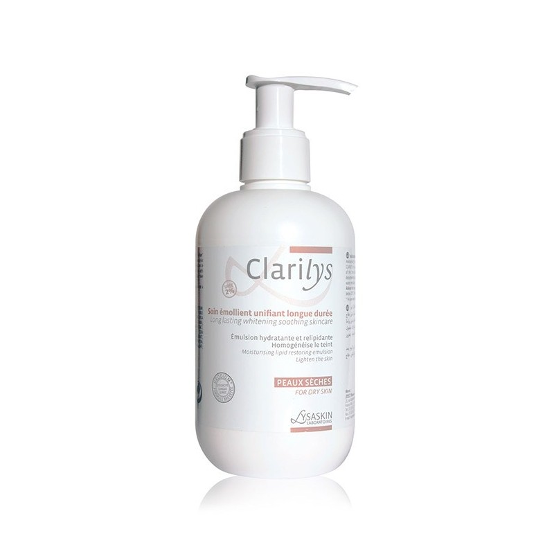 LYSASKIN CLARILYS soin émollient unifiant 200 ml