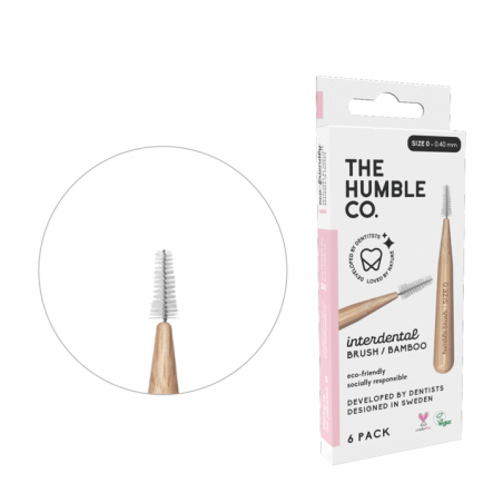 THE HUMBLE.CO Brosse Interdentaire Bamboo Violet Taille 0 0.4mm Humble