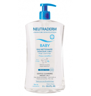 NEUTRADERM BABY Eau Nettoyante Douceur 3 en 1 (1litre)