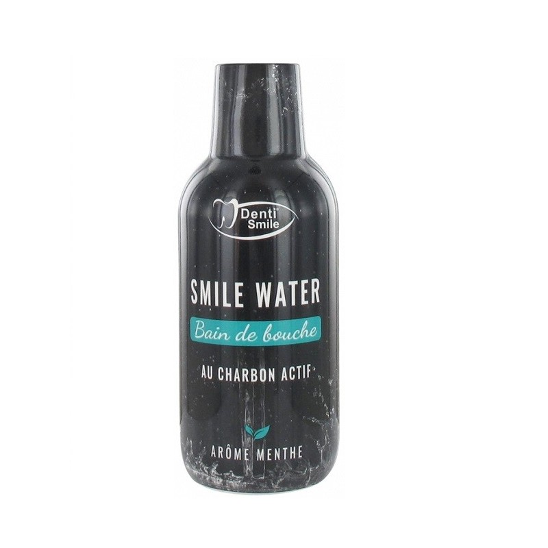 DENTI SMILE Bain De Bouche au charbon actif MENTHE 300 ml