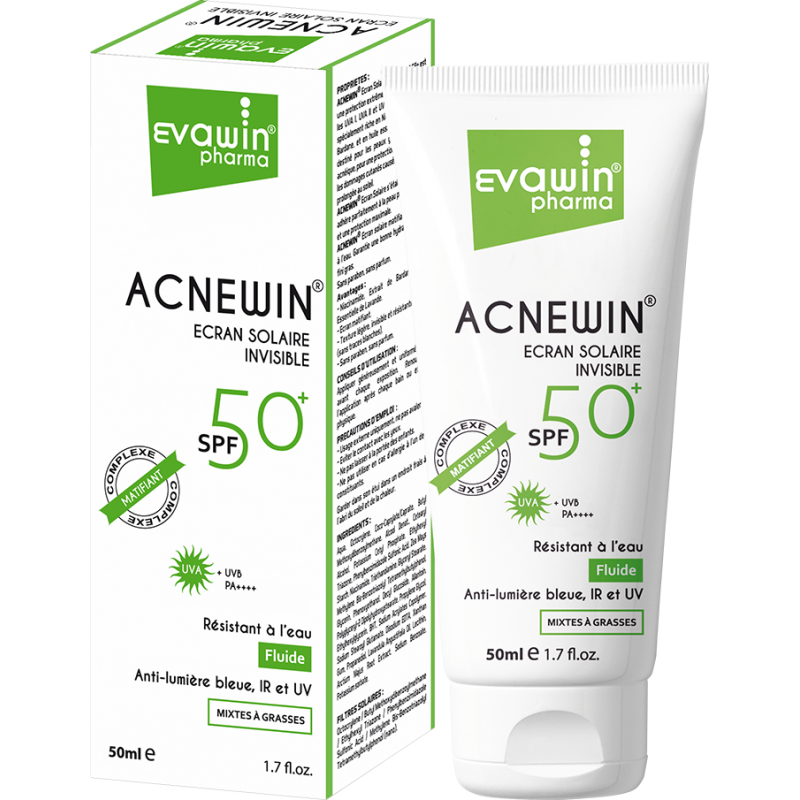 EVAWIN ACNEWIN écran solaire invisible spf 50+ (50ml)