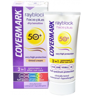 COVERMARK Rayblock Face Plus dry/sensitive SPF50+ 2 en 1 light beige