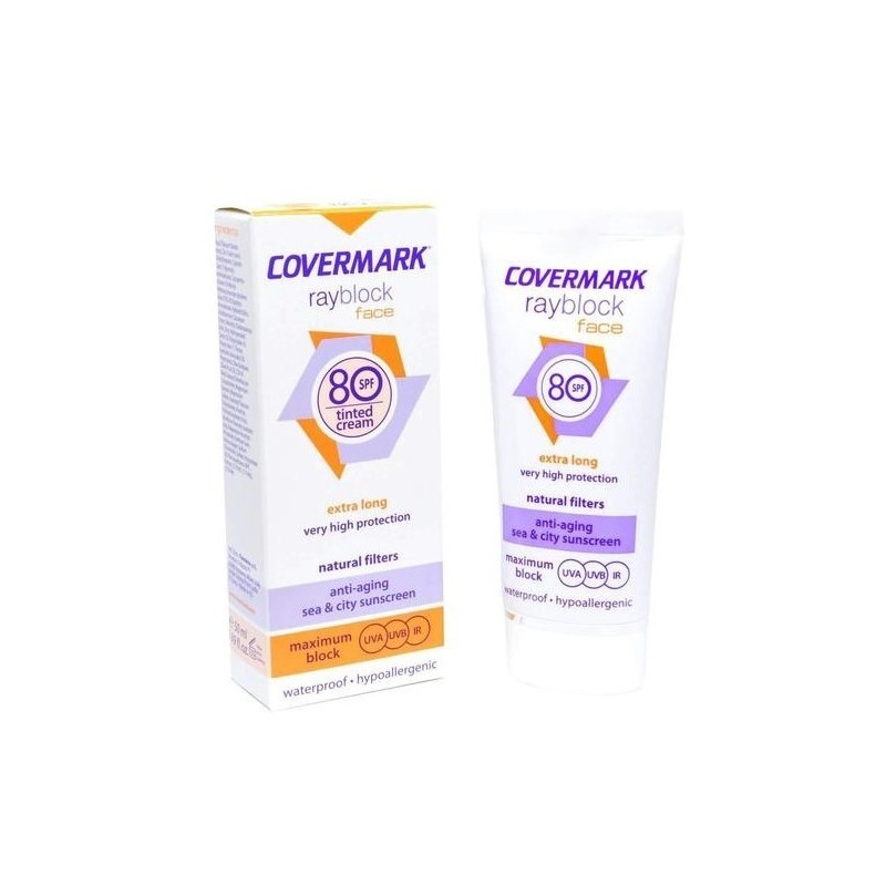 COVERMARK Rayblock Face Plus SPF80+ 2 en 1 soft brown