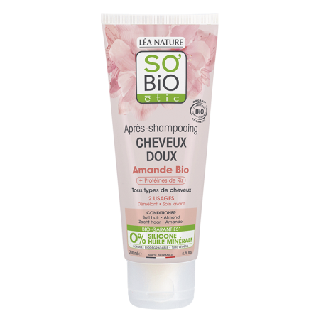 SO'BIO ETIC Lait d'amande après shampooing BIO | 200 ml