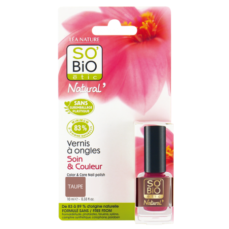 SO'BIO ETIC Vernis à Ongles N02 TENDRE TAUPE 10 ml