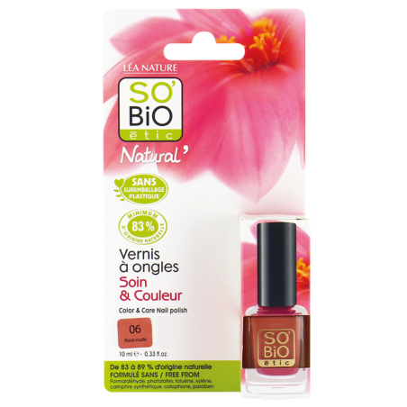 SO'BIO ETIC Vernis à Ongles N06 ROSE NUDE 10 ml