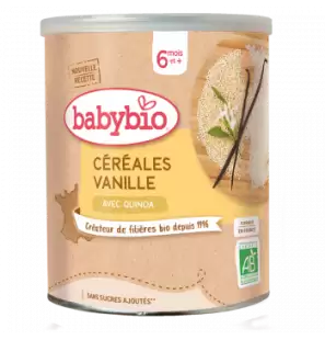 BABYBIO Céréales vanille quinoa 220g – dès 6 mois