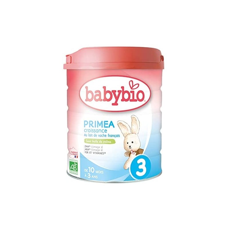 BABYBIO PRIMEA CROISSANCE lait infantile bio 3ème âge | 800 G