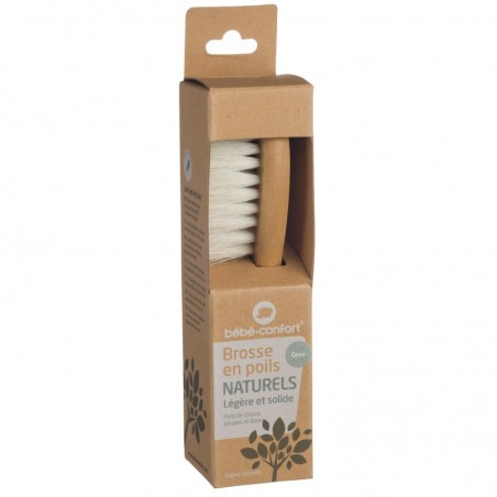 BEBE CONFORT brosse en poils naturels de Chèvre