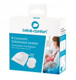 Bébé confort Lot de 6 Coussinets d'Allaitement Lavables