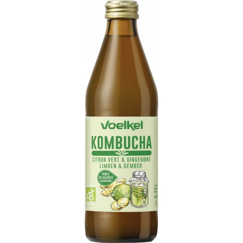 Voelkel Kombucha Citron Vert & Gingembre BIO 330 ml Voelkel Kombucha Citron Vert & Gingembre BIO 330 ml