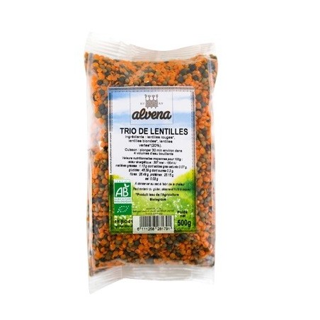 Alvena Trio de lentilles 500g