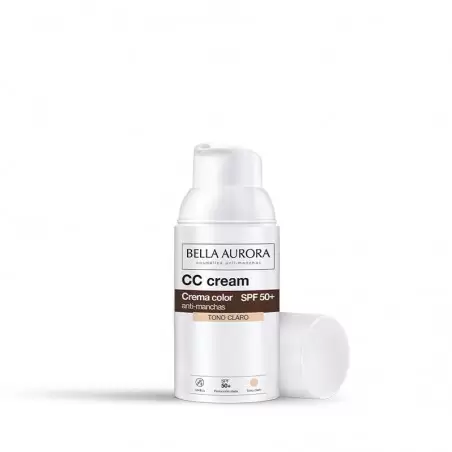 BELLA AURORA CC crème anti-taches spf 50+ Teinté CLAIR 30 ml