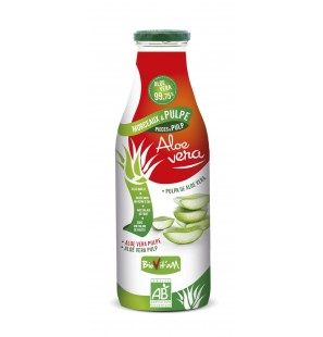 BIO VIT'AM ALOE VERA jus buvable avec morceaux pulpe BIO 1L