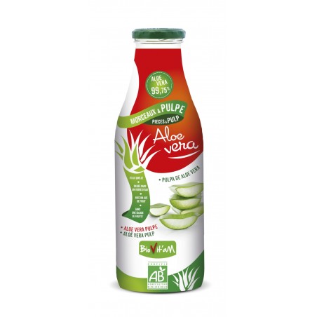 BIO VIT'AM ALOE VERA jus buvable avec morceaux pulpe BIO 1L