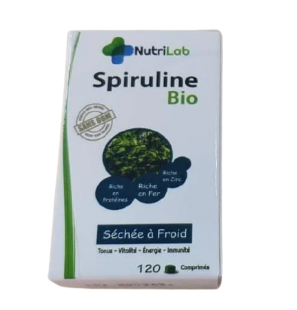 NUTRILAB spiruline BIO boite 120 comprimés