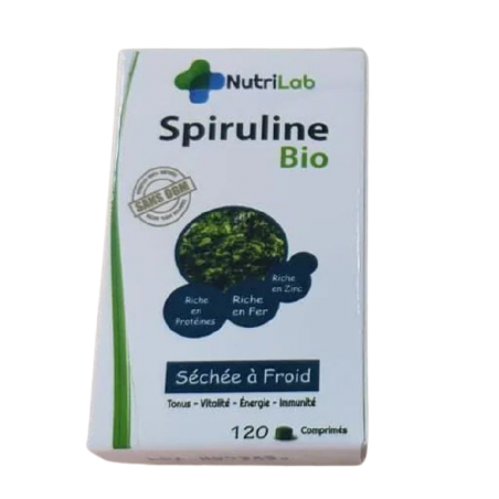 NUTRILAB spiruline BIO boite 120 comprimés