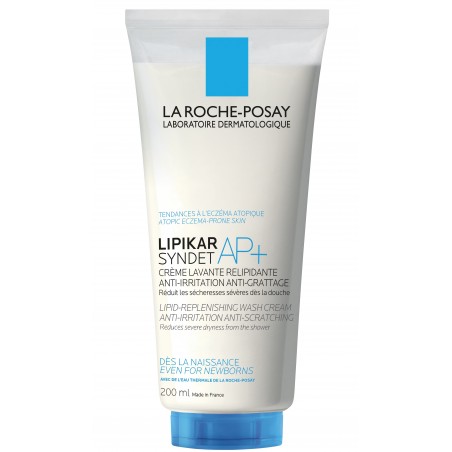 La Roche-Posay Lipikar Syndet AP+ Crème Lavante Peau Sèche et Eczéma Atopique| 200ml