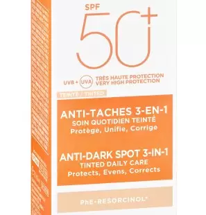 Vichy Capital Soleil Soin Anti-Taches Teinté 3en1 SPF50+ Tous Types de Peaux | 50ml