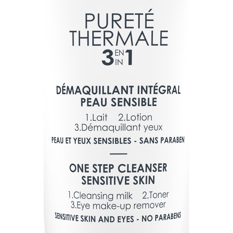 Vichy Pureté Thermale Démaquillant Intégral 3en1 Peau Sensible | 200ml