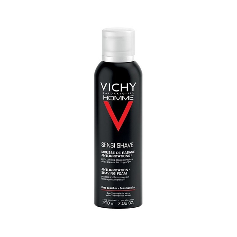 Vichy Homme Mousse à Raser Anti-Irritations Peau Sensible | 200ml