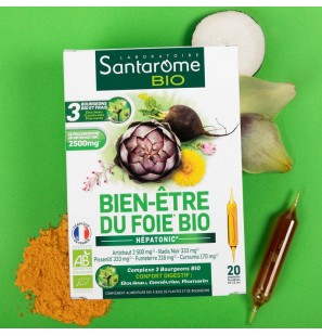 SANTAROME Bien-être du Foie BIO | 20 ampoules