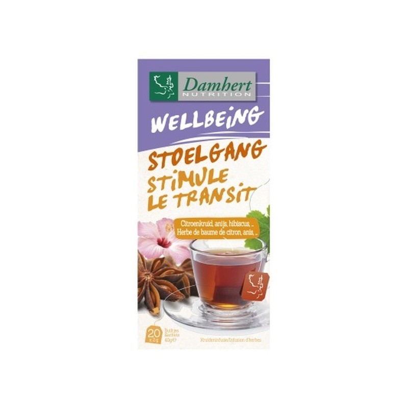 Damhert Wellbeing Thé StimuleLe Transit Boite 20 sachets