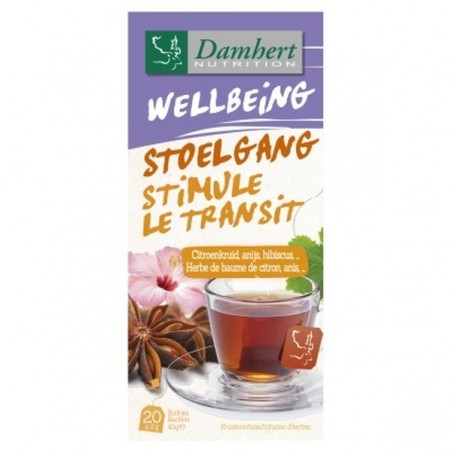 Damhert Wellbeing Thé StimuleLe Transit Boite 20 sachets