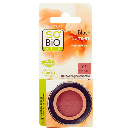 So'bio Etic Blush Fard à Joues Bio Lumière Rose Caresse 01